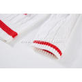 Women's Knitted Hand Embroidery Letter Cable Pullover